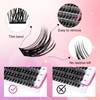 FADLASH Individual Cluster Lashes Extensions 168Pcs 40D 0.07 D Curl
