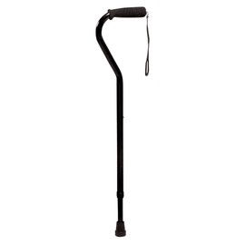 MediChoice Adjustable Cane, Height Adjustable in 1 Inch Increments from 31 to 39 Inches, 250 lb. Capacity, Aluminum, Black, 2867CANE942 (1 Per Pack)