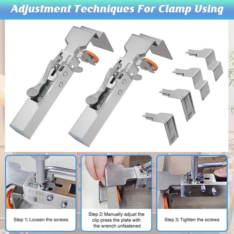 Drawer Front Installation Clamps Adjustable Drawer Fixing Clamp for Cabinet