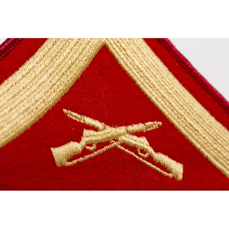USMC Gold on Red Chevron, Male, Lance Corporal L/Cpl