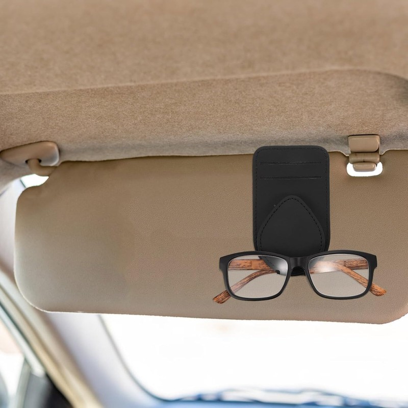 Clip Sujetador para Gafas de Sol y Soporte para Tarjetas