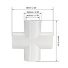 sourcing map PVC Pipe Fitting, 4 Way Cross 6Pcs, T-Shaped