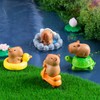 GlamRays Mini Capybara Figurine 13 Pieces Small Capybaras for Dashboard