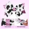 2pcs Moo Cow Print Hair Bows, Cute Hair Bow Clips