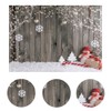 LYWYGG 8X6FT Christmas Background Christmas Backdrop Snow Floor Photo Backgrounds