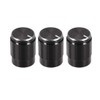 sourcing map 3 x Aluminium Volume Control Potentiometer Knurled Shaft