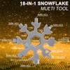 Linkbro 18-in-1 Snowflake Multi Tool Stainless Steel Portable Steel Multi-Tool