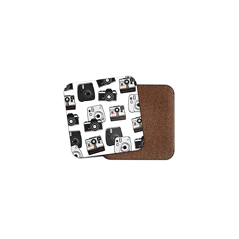 Square Single Coaster - Camera Photographer Vintage Film Photography Gift