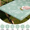 PHOGARY Fitted Tablecloths for 6 Foot Rectangle Tables, Green Table