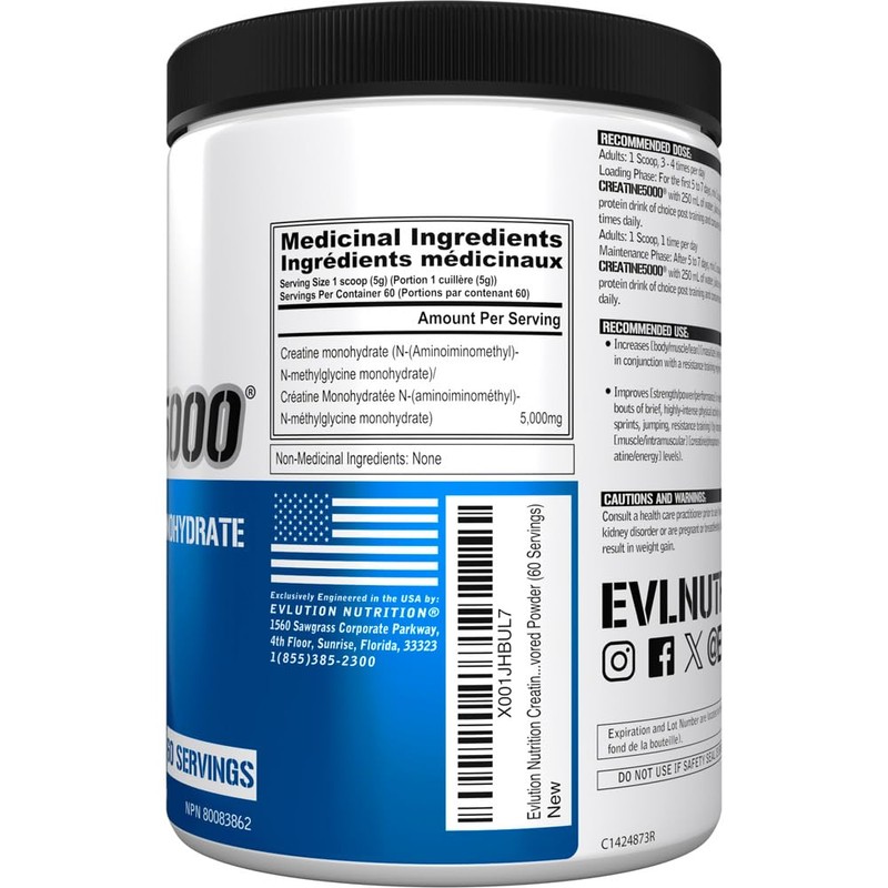 Evlution Evlution Nutrition Creatine5000 5 Grams of Pure Creatine Monohydrate