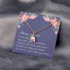 LQRI Lily of the Valley Necklace Lily Valley Flower Pink