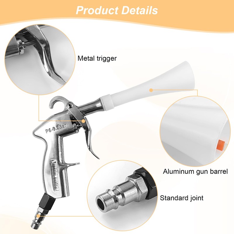 Compressed Air Cleaning Gun Working Pressure 6-9.2 Bar, Blow Gun