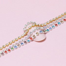 Nail Chain String 2mm Crystal Opal Stone / 네일체인 줄란 2mm 크리스탈 오팔 스톤