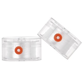 PH PandaHall 100 m 2 Spool Elastic Jewellery Thread, 0.3 mm Transparent Beads Thread Bracelet String Bead Thread Elastic Band for Bracelets for Beading Friendship Bracelets Jewellery Making