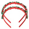 Healvian 2pcs Christmas Party Headbands Bells Lightweight Festival Costume Accessories