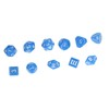 15pcs Complete Polyhedral Dice Set Acrylic D3 to D100 Spherical