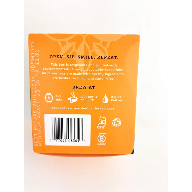 Stash Tea Green Ginger Peach Matcha (Pack of 2)
