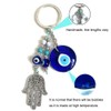 Dinaauto Turkish Evil Eye Keychain Handmade Alloy Keyring Good Luck