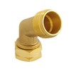 Hooshing 45 Degree Garden Hose Elbow Connector 3/4" GHT Solid
