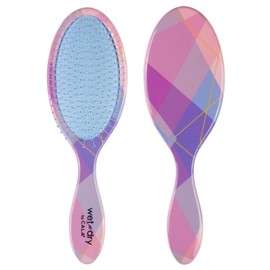 CALA - cepillo ovalado para desenredar cabello húmedo y seco (pastel geométrico)