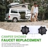 RV Shower Faucet, Dual-Handle Camper Shower Faucet with Acrylic Knobs,