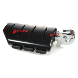 Motorcycle Chrome Aluminum Rear passenger foot peg Foot Pedal With Mounts Compatible with YAMAHA STRYKER 2011-2015 (GCM-Matte Black)