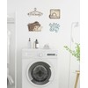 Laundry Room Wall Decor Set, Farmhouse Style Wash Dry Fold