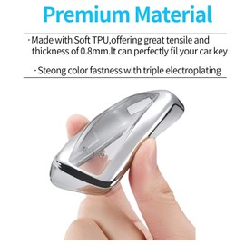 Z.MYUKI C-HR Hybrid Key Case with Key Fob for Toyota CHR 2016-2022 2023 Accessories Original, blue