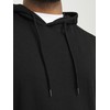 JACK & JONES Male Hoodie Plus Size Plain Hoodie, black