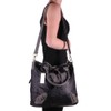 EyeCatch - Jenna Faux Leather Cross Body Duffle Bag ShoulderBag