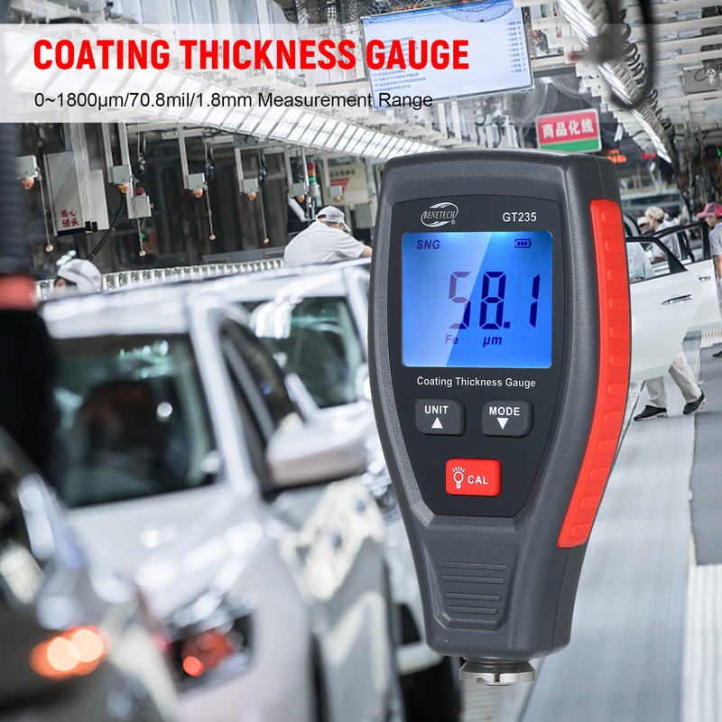 BENETECH GT235 LCD Coating Thickness Gauge Paint Thickness Gauge Meter