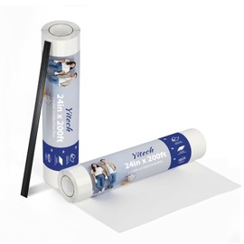 Carpet Protection Film 24" x 200' – Self-Adhesive Clear Plastic Floor and Carpet Protector for Stairs, Rugs, and hallways, Heavy-Duty Tear-Resistant Shield