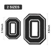Parches con letras para planchar, 5 piezas de parches bordados