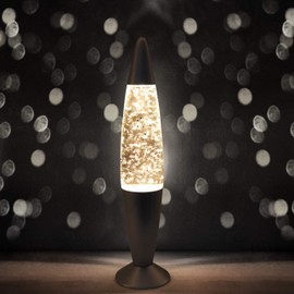 Jambo 16-Inch Silver Star Glitter Lamp I Beautiful Liquid Lamp I Entertaining for Adults and Kids I Perfect Holiday Gift