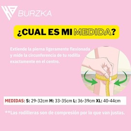 BURZKA Rodilleras Neopreno Crossfit 7 mm Colores Levantamiento de Pesas Powerlifting Gym Compresion Apoyo Soporte de Rodillas (Rosa, Large)