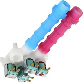 BlueStars 2025 UPGRADED 134637810 Water Inlet Valve OEM Compatible with Frigi-daire Ken-more Electrolux Crosley Washing Machine - Replaces 134637800,7134637810,AP4368791,PS2349248, 1482877