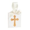 Mud Pie Gold Acrylic Ornament, Cross, 4" x 4"