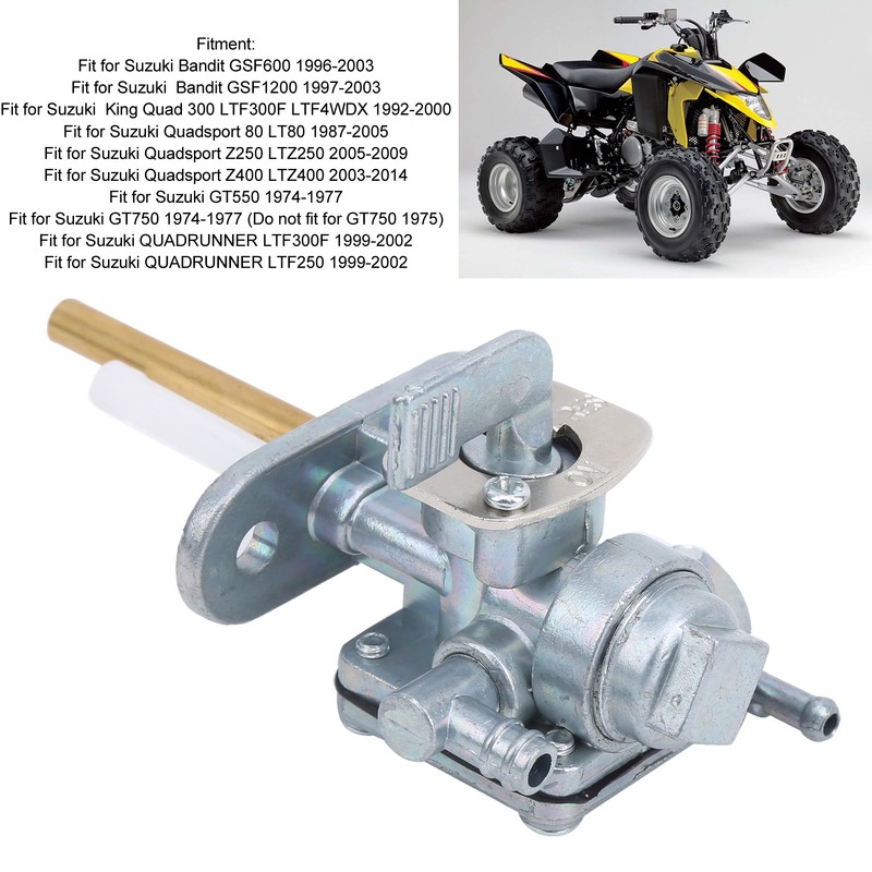 Petcock Fuel Tank Switch Valve Assembly Accessory Fit for Suzuki