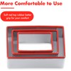 3 Pcs Rectangle Cookie Cutter Set, Food-Grade Stainless Steel, Large