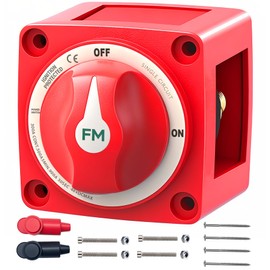 FASTSTORM 300A 12V 48V Battery Disconnect Switch Waterproof Battery ON Off Heavy Duty Shut Off Switch Ignition Protected Power Kill Switch for Boat Marine Car RV Truck