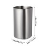 Veemoon Lightweight Stainless Steel Toothbrush Cup, Silver Metal Water Cup