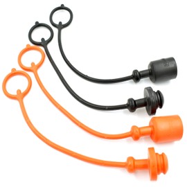 (4 Pack) Hydraulic Coupler Dust Plug & Cap Set Replaces W42415, W42411, W42421, W42417, W42990, M137066 fits AR94522 LVA13231 LVA10908 AW28043