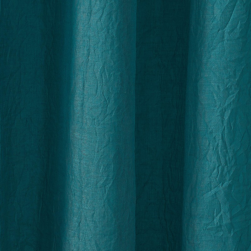 No. 918 Tayla Crushed Texture Semi-Sheer Rod Pocket Curtain Panel,
