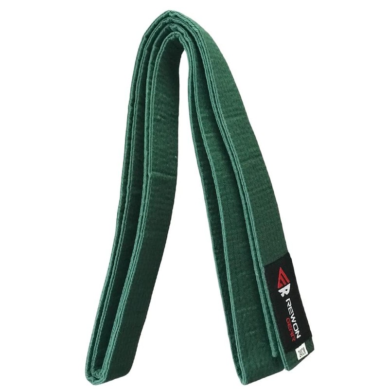Rewon Gear Karate Martial Arts and Taekwondo Belt (Green, 1/220cm)