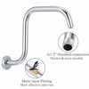 Voolan 13 Inch Shower Head Extension Arm with Flange, S