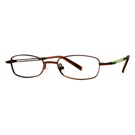 Calabria Viv Kids 107 Oval Reading Glasses +1.25 Brown Copper Girls