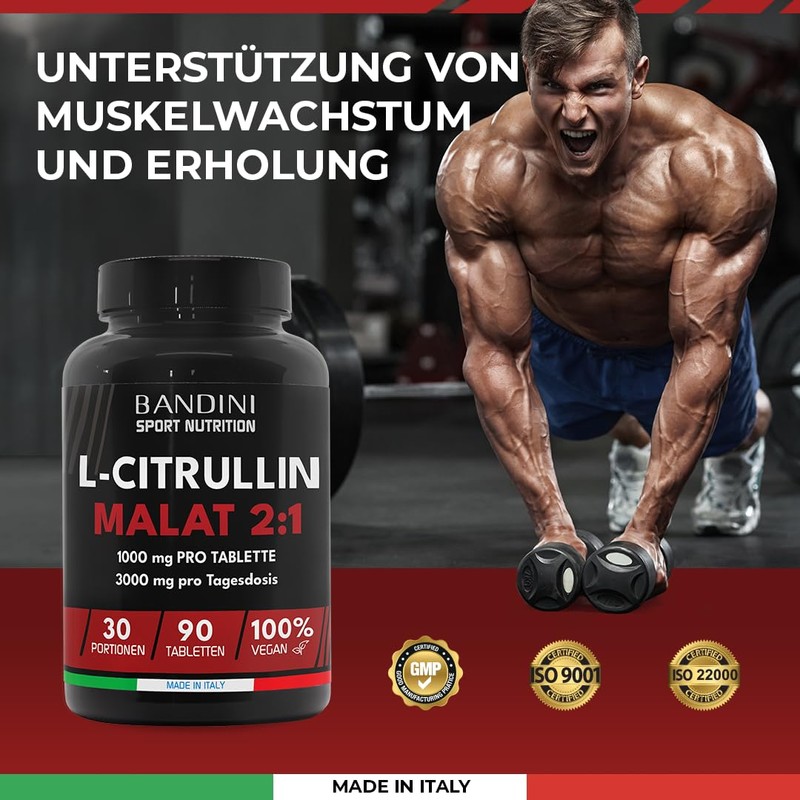 Bandini® L-Citrulline Malat 2:1 | 3000 mg Citrulline (1000 mg