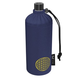 Emil Trinkflasche aus Glas für Mädchen & Jungen isolierte Glasflasche für Schule, Freizeit, Sport: Kinder & Eltern BIO Energy 0,6l
