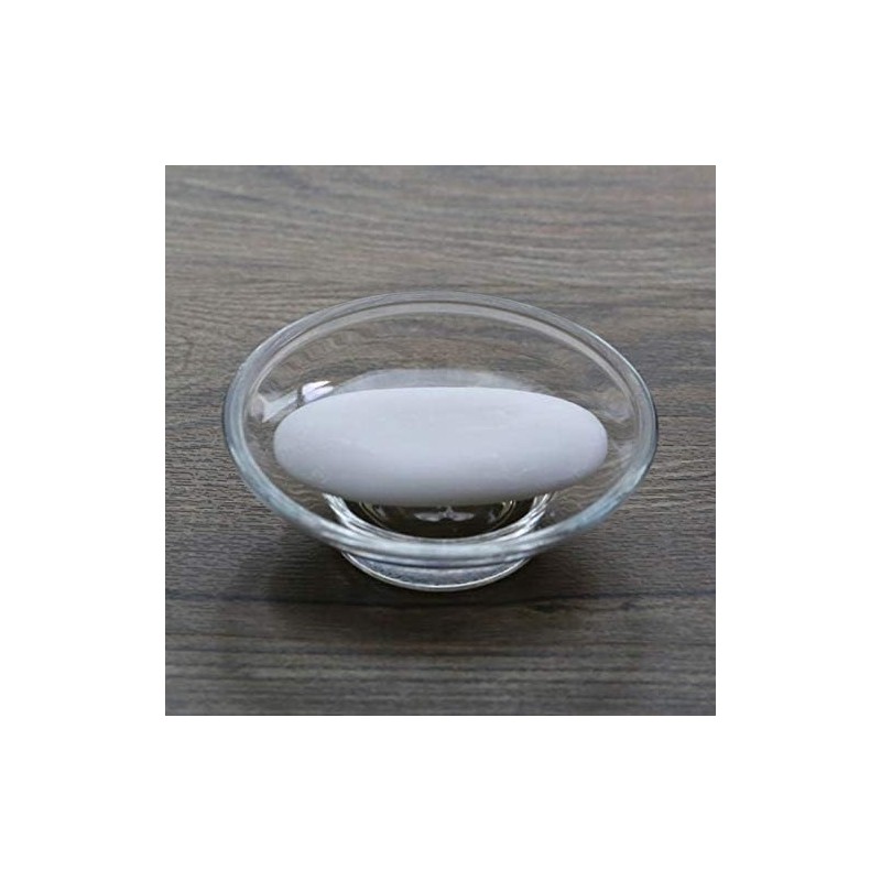 U/N 2x Glass Soap Dish Replacement Spare for Bathroom Accessory
