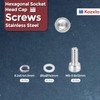 Kozelo 60pcs M5 Socket Head Cap Screws Bolts Nuts Assortment